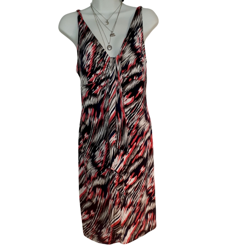 Lori Michaels collection bare back with straps sleeveless floral woman dress